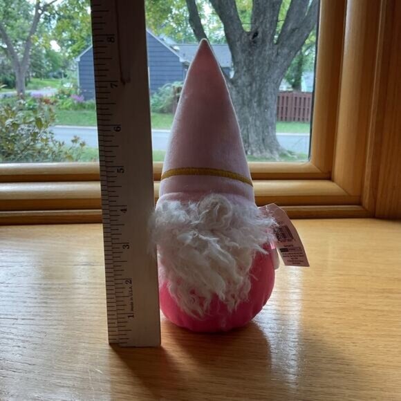 Pink Target Weighted Gnome Valentines Day Decor Plush Toy - Picture 3 of 7